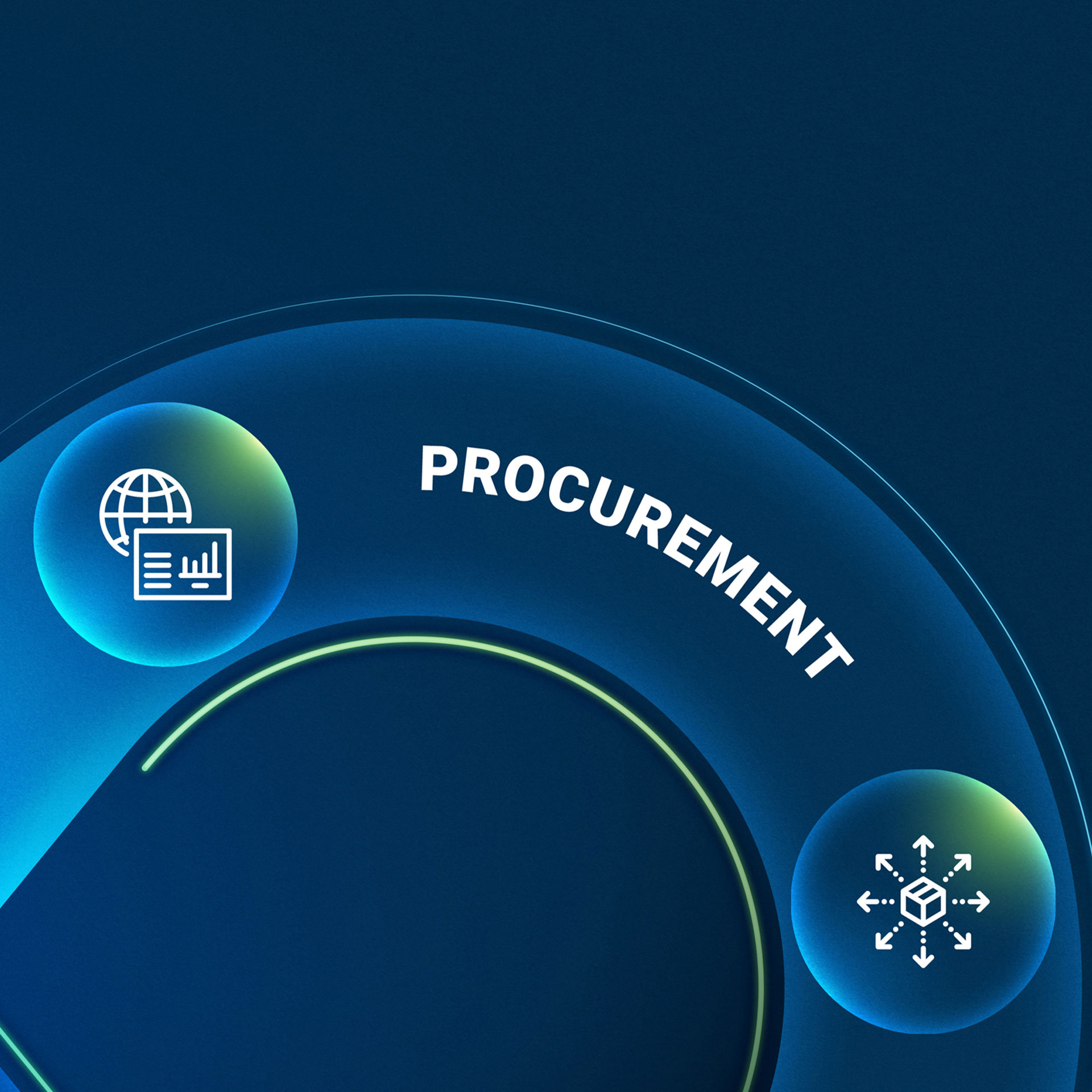Company executive analyzes a data analytics dashboard, leveraging Jabil’s Procurement Services for informed sourcing decisions.