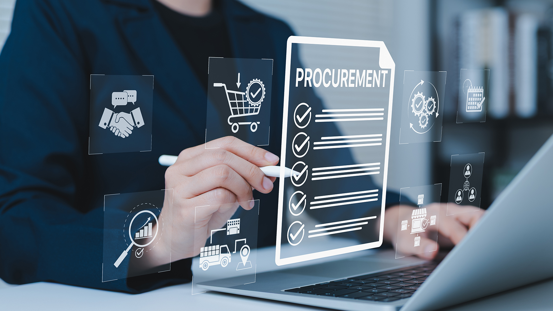 Procurement leader overseeing the procurement process as part of an end to end procurement strategy