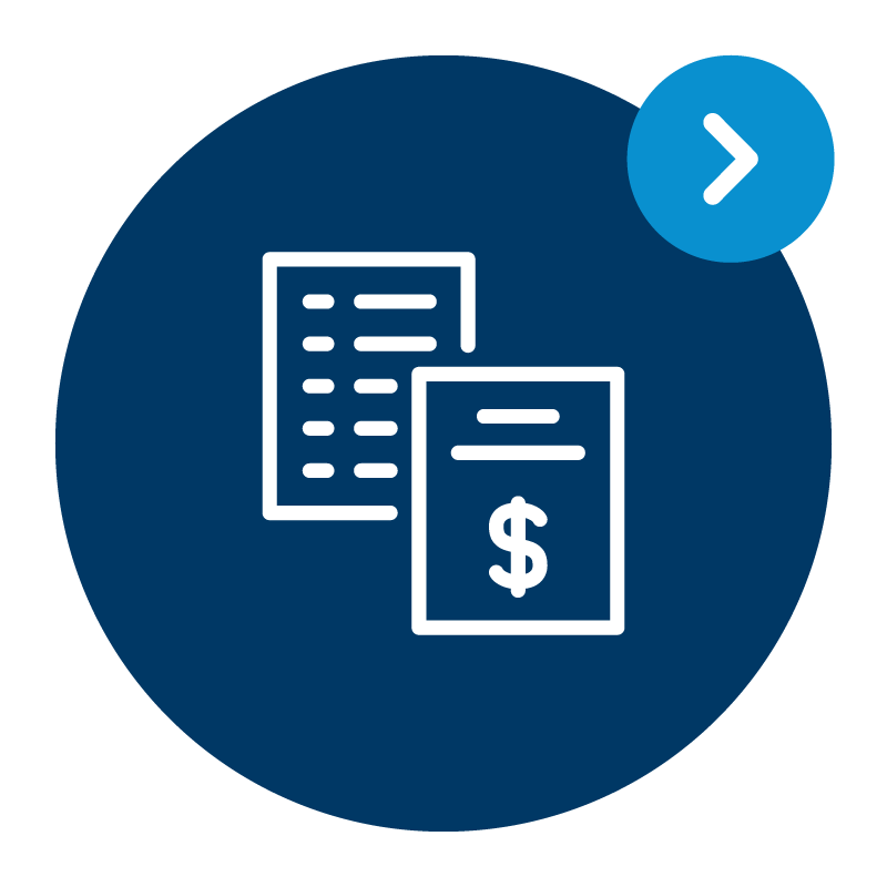 Post-delivery icon representing payment processing after goods are received